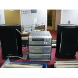 A Denon 3 Piece Hi-Fi System: Incorporating, UDRA-70 stereo receiver, UDR-70 Cassette Deck, UCD-70