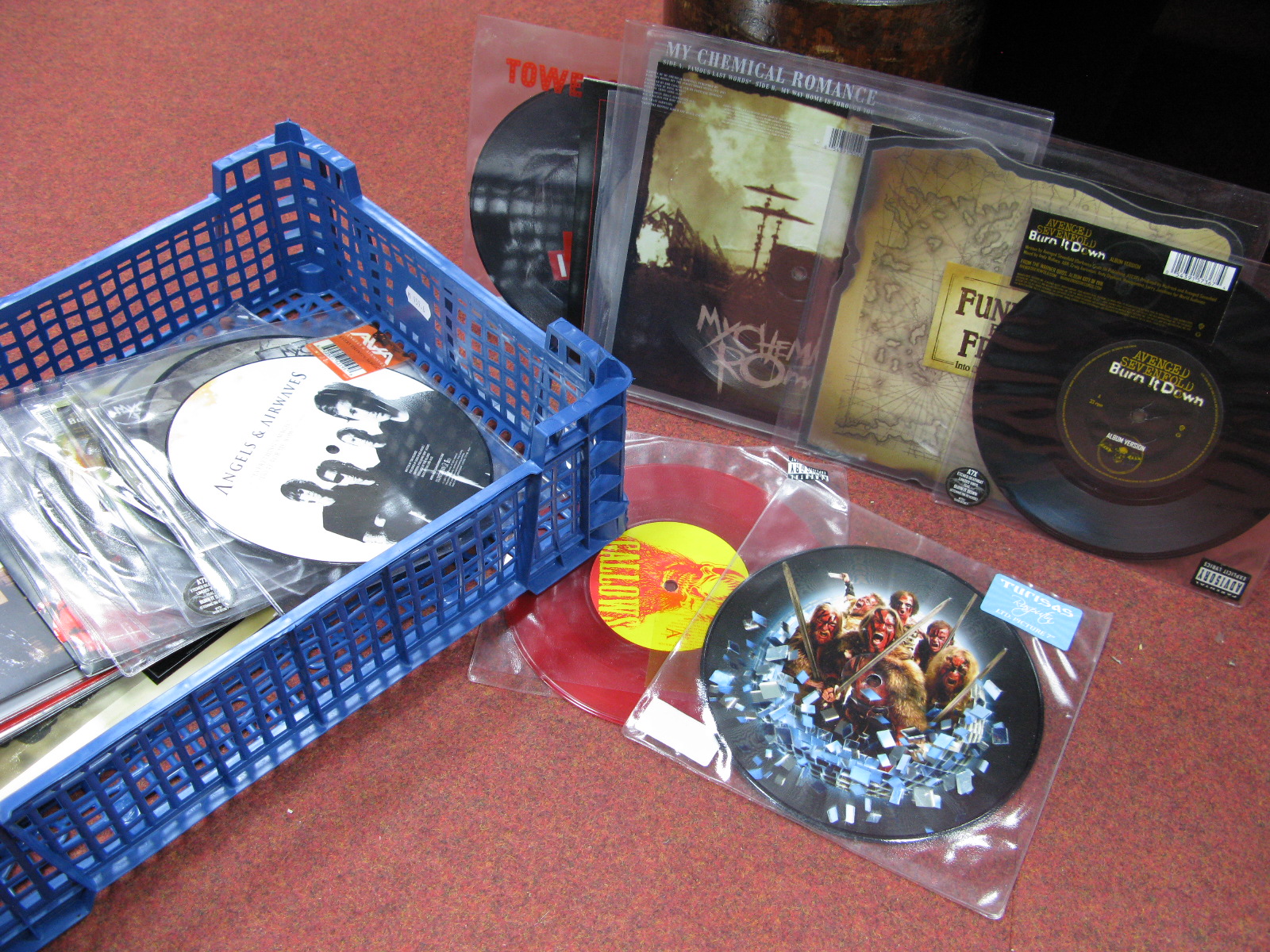 Rock Goth Picture Discs/7" Singles: a nice collection to include My Chemical Romance, Linkin Park,
