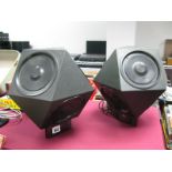 A Pair of 1970's Retro JVC 'Nivico' Omni Midway Directional Speakers, model GB-2E, of