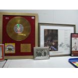 The Beatles 'Magical Mystery Tour' - framed 'gold effect' disc and CD with ltd edition plaque 44/