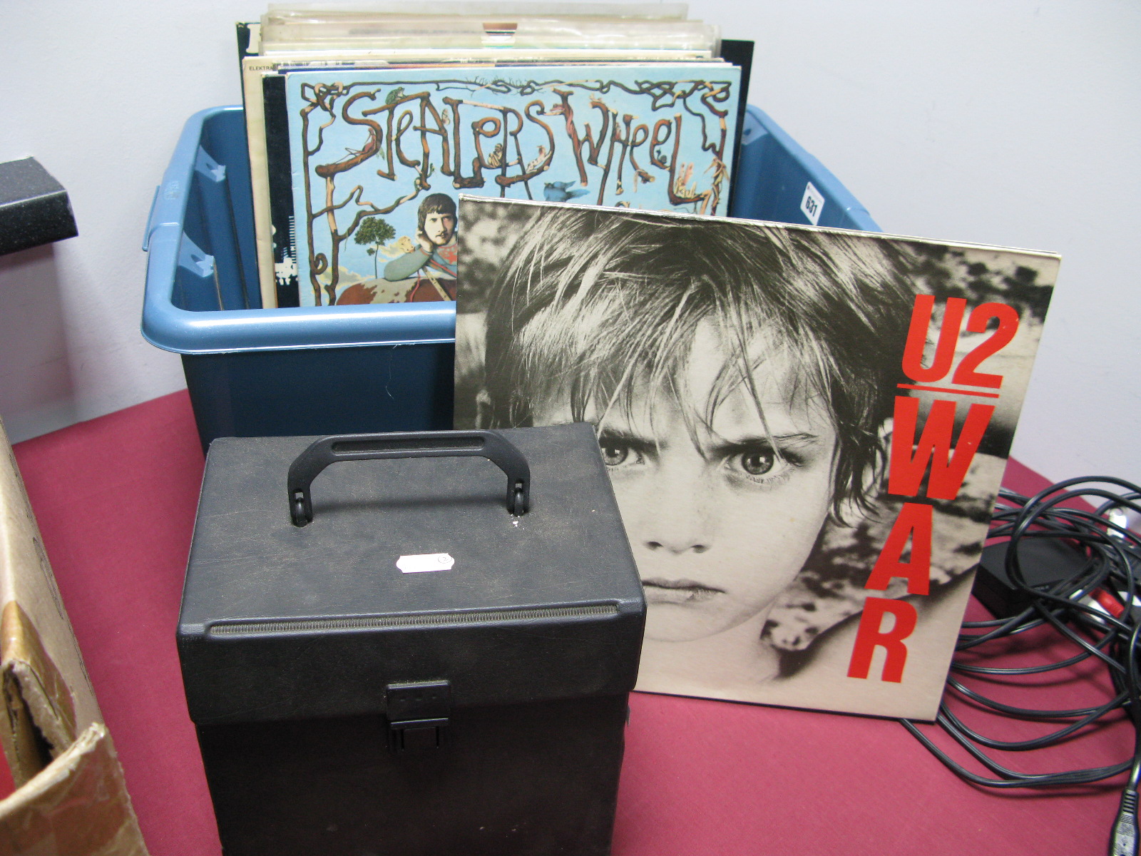 A Mixed Collection of LP's and 45 rpm - to include U2, Styx, Roxy Music, Cars, The Kinks, 10cc,