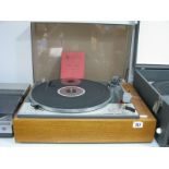 A Goldring Lenco GL 75 Stereo Transcription Turntable, a Shure M44-7 cartridge, Lenco manual etc, (