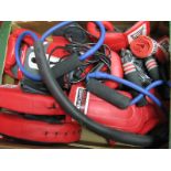 A Quantity of Boxing Items, gloves, skipping ropes etc, Lonsdale.