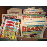 The Beano Comics 1980's and 90's and others, a large quantity:- Two Boxes