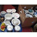 Portmeirion, T.G Green, Carlton, Mdina, Wedgewood, Poole, other ceramics etc:- One Tray plus One