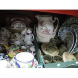 Continental China Coffee Set, teapots, teawares, Portmeirion clock, stoneware dinnerwares etc:-
