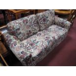 A Floral Covered Bed Settee.