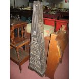 A Chinese Stained Wood Set of Six Drawers on 'A' frame 149cm wide.