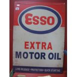 An Esso Motor Oil Metal Wall Sign, 70 x 50cm.