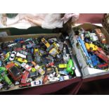 Matchbox, Corgi and Other Playworn Diecast Vehicles:- Two Boxes