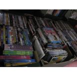 DVD Videos:- Johnny English, Bridget Jones Diary, Friends, Slumdog Millionaire etc. Three boxes.