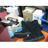 Twenty Nine Pairs of Modern Shoes, Trainers and Boots, size 7 and almost all unworn and boxed,