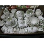 Adderley 'Arcadia' Tea and Coffee Ware, of approximately sixty two pieces, Colclough Ivy tea
