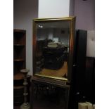 Gilt Rectangular Shaped Mirror, together with one other mirror.