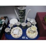 Portmeirion 'Magic Garden' Coffee Service of fourteen pieces, Doulton Bunnykins ware.