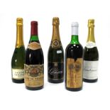 Wines - Robe De Velours 1973, red Loire wine; Chateau A Tour; Lanson Black Label Brut Champagne,