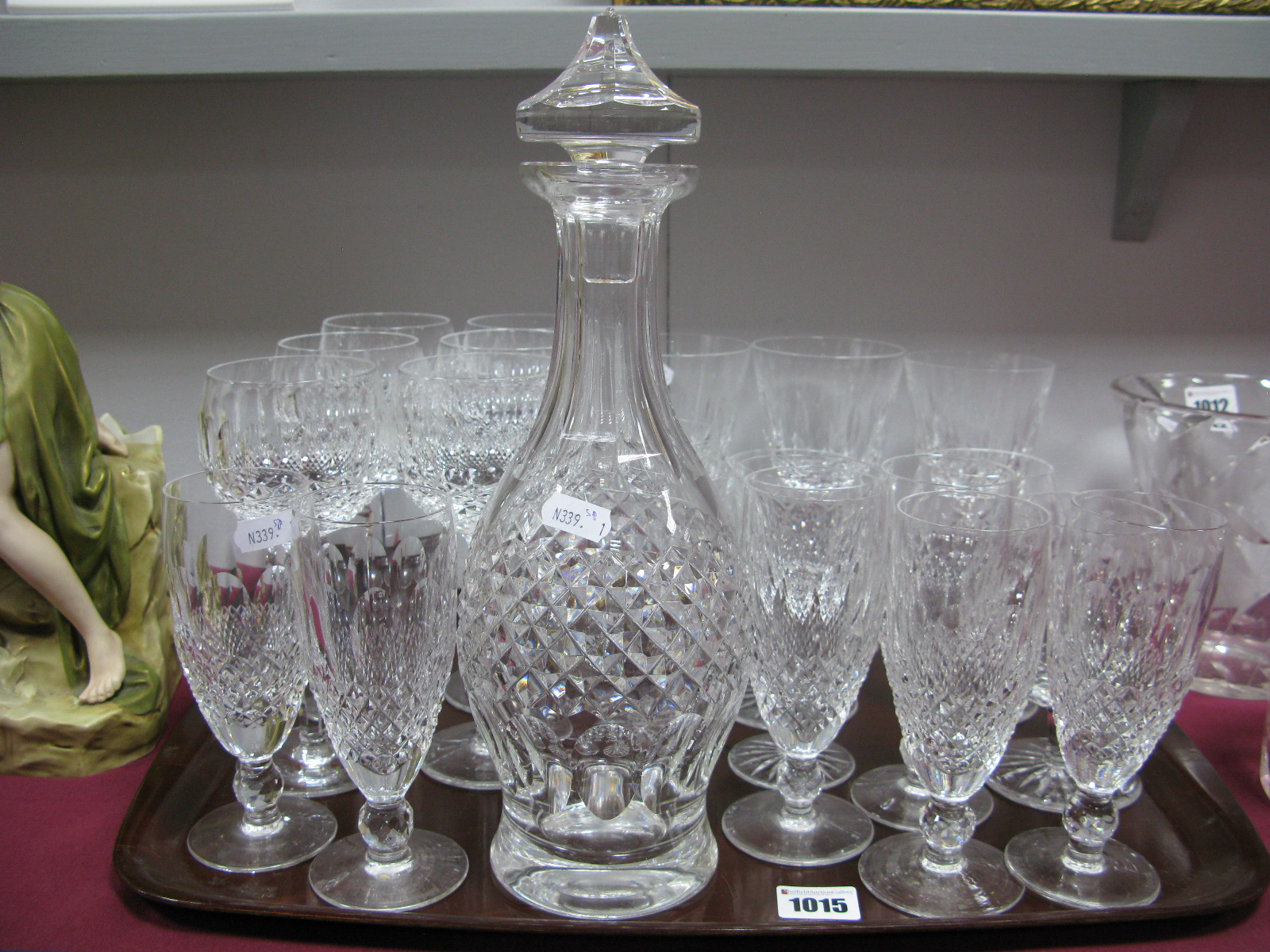 A Waterford Crystal Part Table Service, to include 'Colleen' hocks, brandy and wine glasses, a