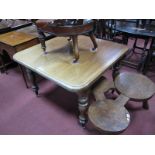 A XIX Century Mahogany Extending Dining Table, with rounded moulded border on turned legs.