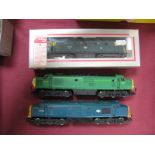 Three 'OO' Gauge Diesel Locomotives, Hornby Class 37 R/no 37130 BR blue, plus R/no D261 BR green "