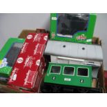 Six 'G' Scale Rolling Stock Items, by Lehmann, Bachmann including brake van, tuchen van, two