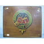 A Good Quality Reproduction of a Highland Railway Company Wooden Carriage Board.