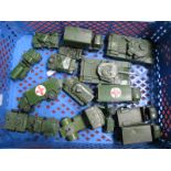 A Quantity of Diecast Vehicles by Dinky, all military based/playworn.