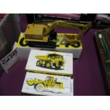 Three NZG Modelle (Germany) 1:50th Scale Diecast Model Plant Machinery Construction Vehicles, #No.