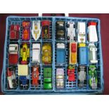 Forty Eight Diecast and Plastic Model Vehicles, by Corgi Juniors, Matchbox, Hot Wheels, Matchbox