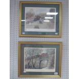 After Anthony Pace, Two Prints of Ffestiniog Railway, both graphite signed, framed,