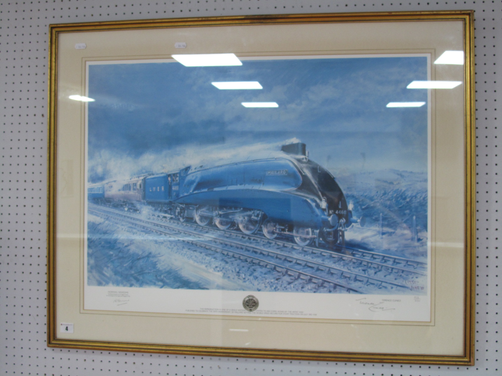 After Terence Cuneo - Print Celebrating The 50th Anniversary of 'Mallards' Record Breaking Run,