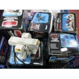 Five Boxed Original Star Wars Trilogy Plastic Toys, comprising of Tauntun (missing harness), ISP-