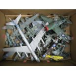 In Excess of Thirty Diecast and Plastic Predominately Miliary Model Aircraft, of differing scales