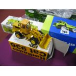 Three Conrad 1:50th Diecast Model Plant Machinery Construction Vehicles, #2761 Euclid R-35 'Lime