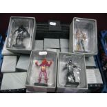 A Collection of Twenty DC Eaglemoss Lead Marvel Figure, including Black Panther, Venom, Collossus,