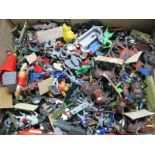 A Quantity of Mid XX Century and Later Plastic Figures, by Britains/Herald/Crescent among others,