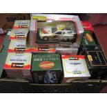 A Quantity of Diecast Model Cars, by Burago, Matchbox, Corgi and Maisto, including ten Burago 1:24th