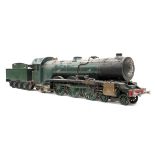 A 2½" Gauge Live Steam 4-6-2 Locomotive and Tender, copper boiler, with pressure and water gauges,