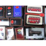 Eleven 1:76th Scale Diecast Model Busses and Commercial Vehicles, including ' 15911 Leyland PDI