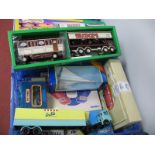 Ten Diecast Model Vehicles by Corgi, Matchbox, including Corgi #24801 Leyland Dodgem Truck and