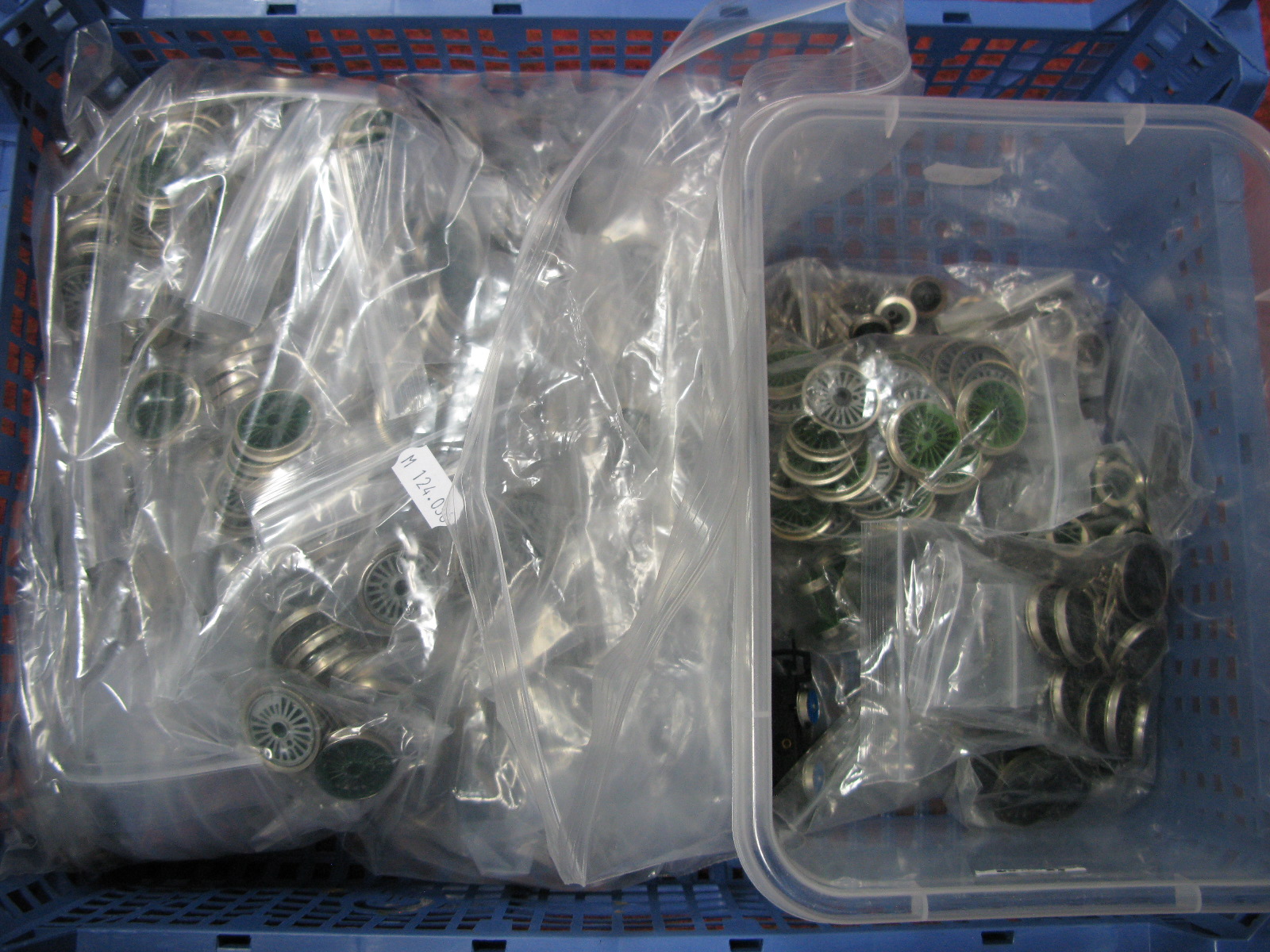 A Large Quantity of "OO" Gauge Wheel Sets, bogies etc, appear new.
