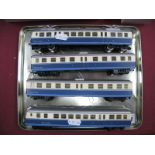 Kleinbahn 'HO' Gauge "Transalpine" Motorized Multiple Four Car Unit, OBB glass blue/cream - silver