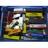 A Quantity of 'HO' Scale Plastic Commercial Vehicles, all playworn.