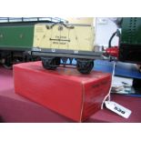 A Hornby 'O' Gauge Ref 42150 Flat Truck, with 'Insul Meat' container, G.W 32804 truck, post war