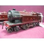 A Hornby 'O' Gauge No 2 Clockwork Tank Locomotive 4-4-2 L.M.S Maroon, R/No 6954, good condition, non