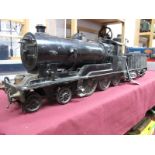 A 2½ Inch Gauge Live Steam 4-6-0 Locomotive and Six Wheel Tender, overall black, R/No. 66, chassis