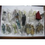 Twenty Original Star Wars trilogy Plastic Figures Sometimes with Weapons, including Klaato with