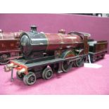 A Post War Bassett Lowke 'O'Gauge 4-4-0 'Duke of York' R/No 1930 Clockwork Loco, plus six wheel