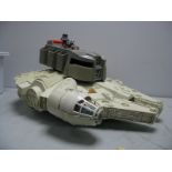 Two Original Star Wars Trilogy Plastic Space Vehicles, by Kenner (circa 1979), Millennium Falcon