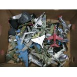 In Excess of Thirty Diecast and Plastic Predominately Miliary Model Aircraft, of differing scales