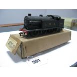 A Hornby Dublo EDL7 0-6-2 Tank, three rail, matt black, LMS, running number 6917. Overall very good,